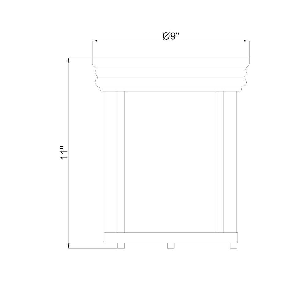 Z-Lite 1 Light Flush Mount. Picture 8