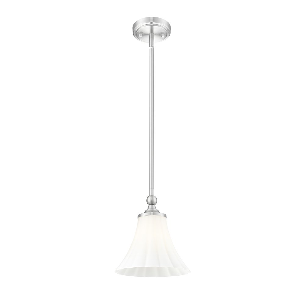Z-Lite 1 Light Pendant, Brushed Nickel. Picture 3