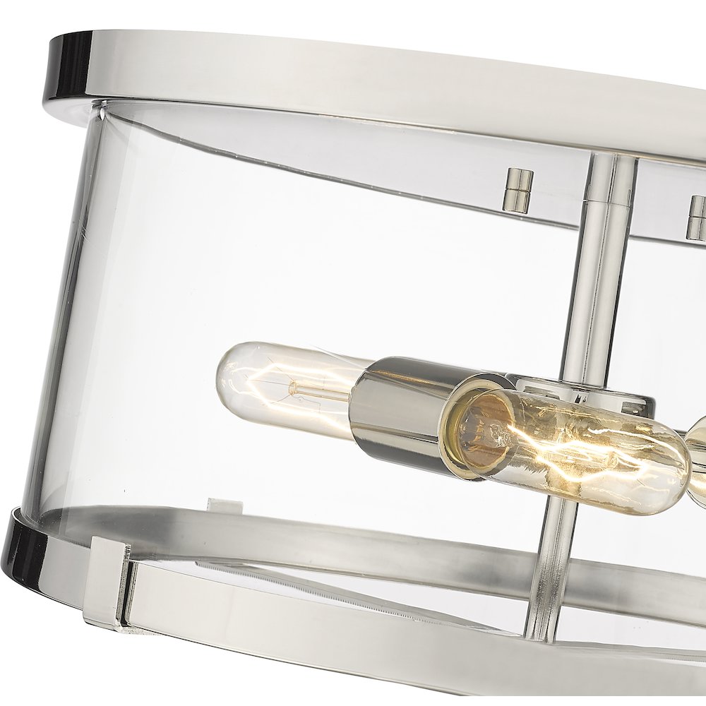 Z-Lite 3 Light Flush Mount. Picture 4