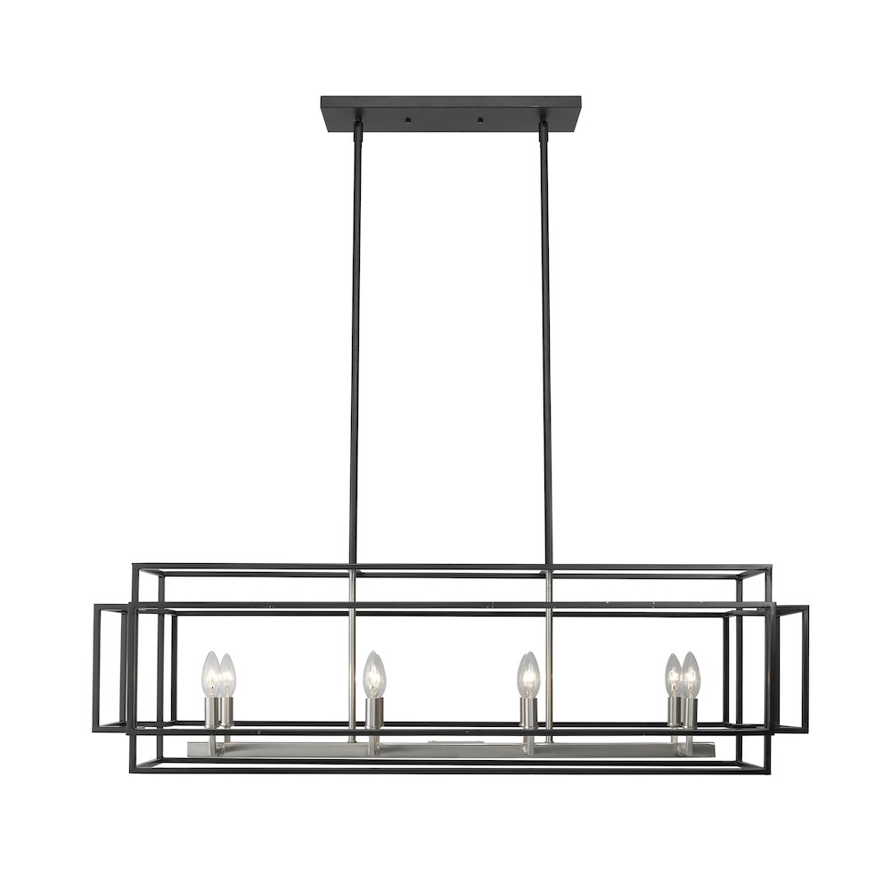 Z-Lite 8 Light Linear Chandelier. Picture 2