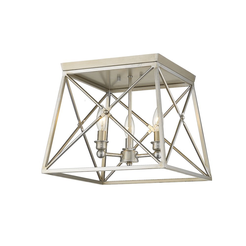 Z-Lite 3 Light Flush Mount. Picture 2