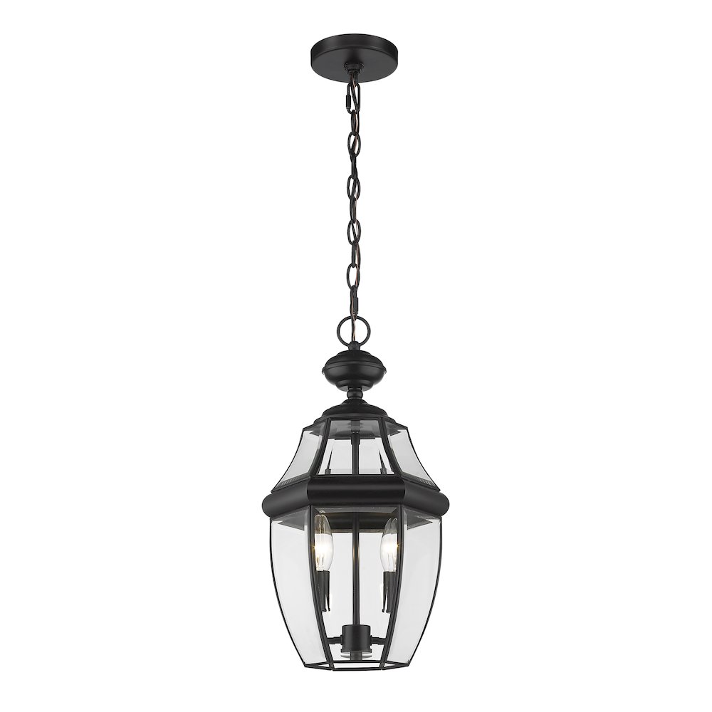 Z-Lite 2 Light Outdoor Chain Mount Ceiling Fixture. Picture 1