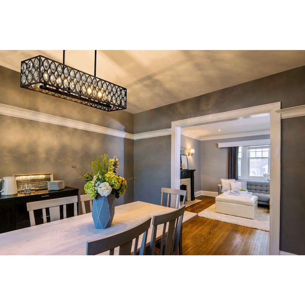 Z-Lite 7 Light Linear Chandelier. Picture 7