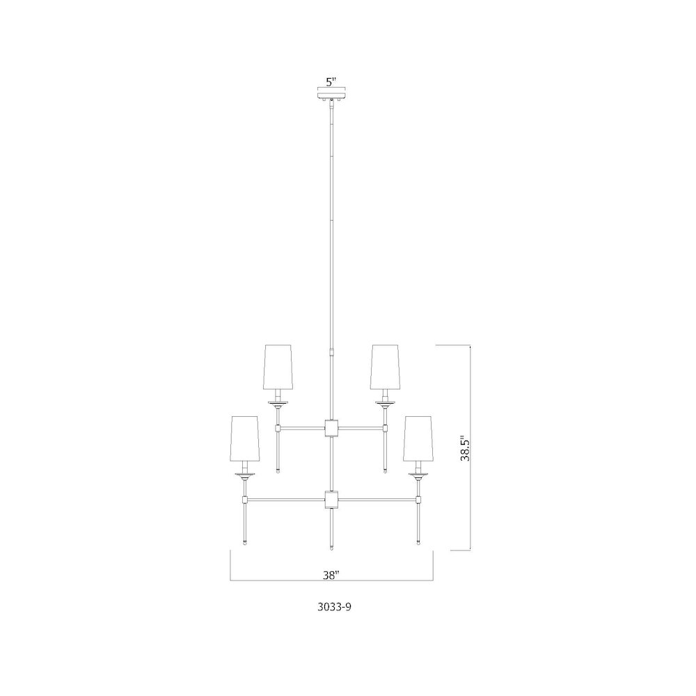 Z-Lite 9 Light Chandelier. Picture 8