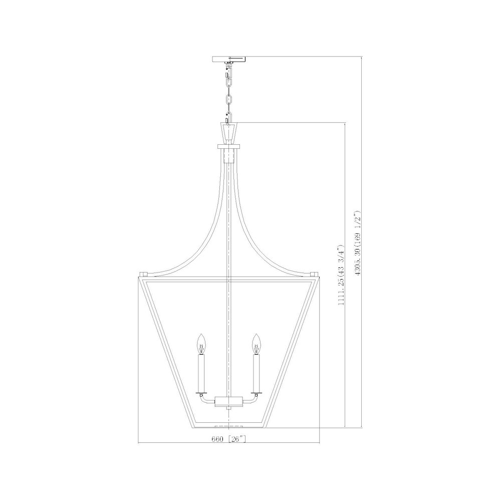 Z-Lite 6 Light Chandelier, Rubbed Brass. Picture 8