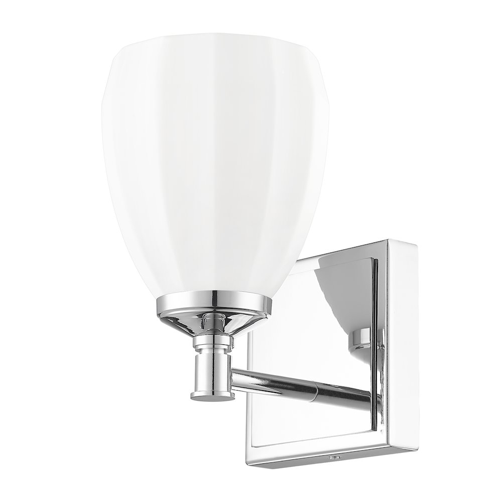Z-Lite Oren 1 Light Vanity in Chrome  color, Steel frame. Picture 5
