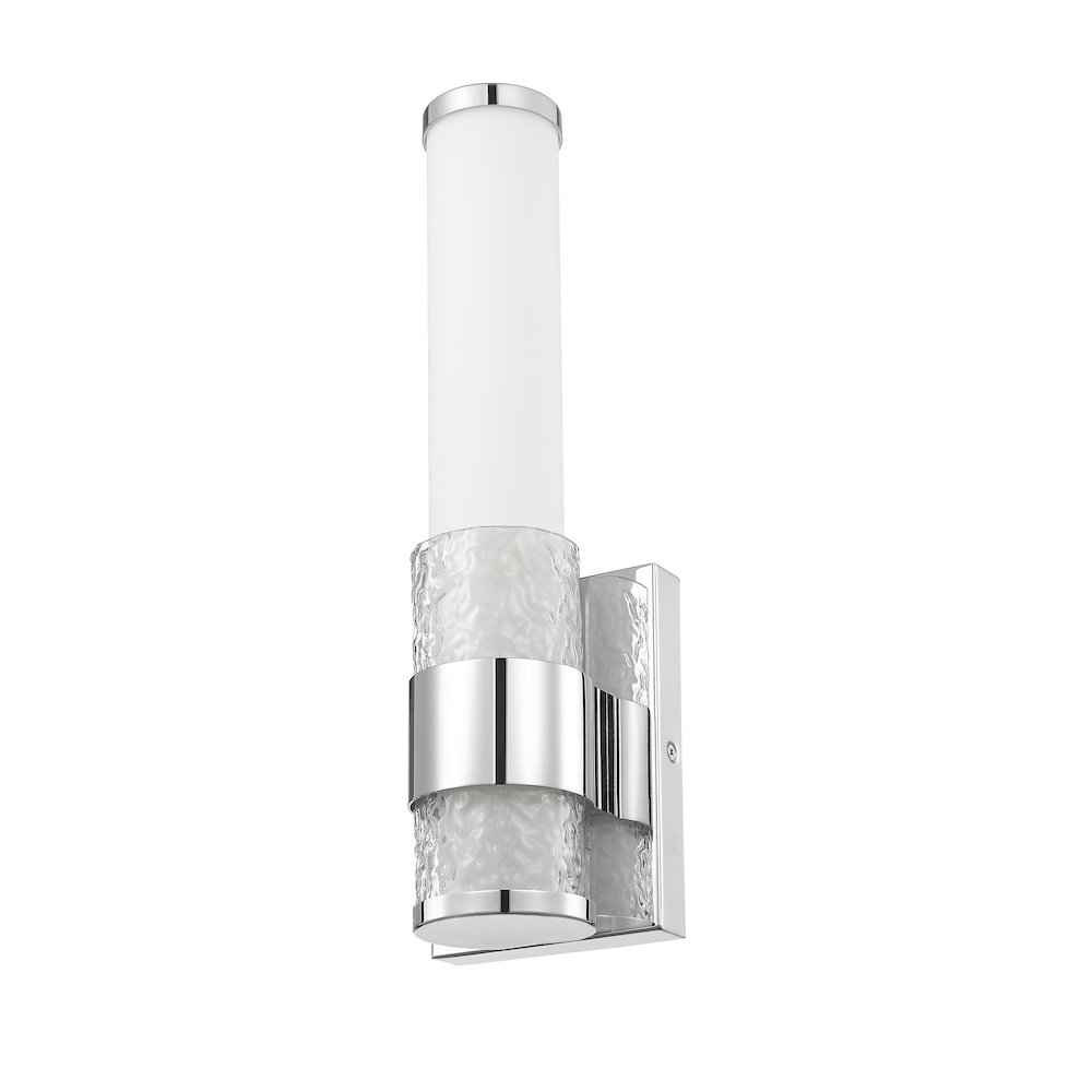 Z-Lite Egon 1 Light Wall Sconce in Chrome color, Steel frame. Picture 5