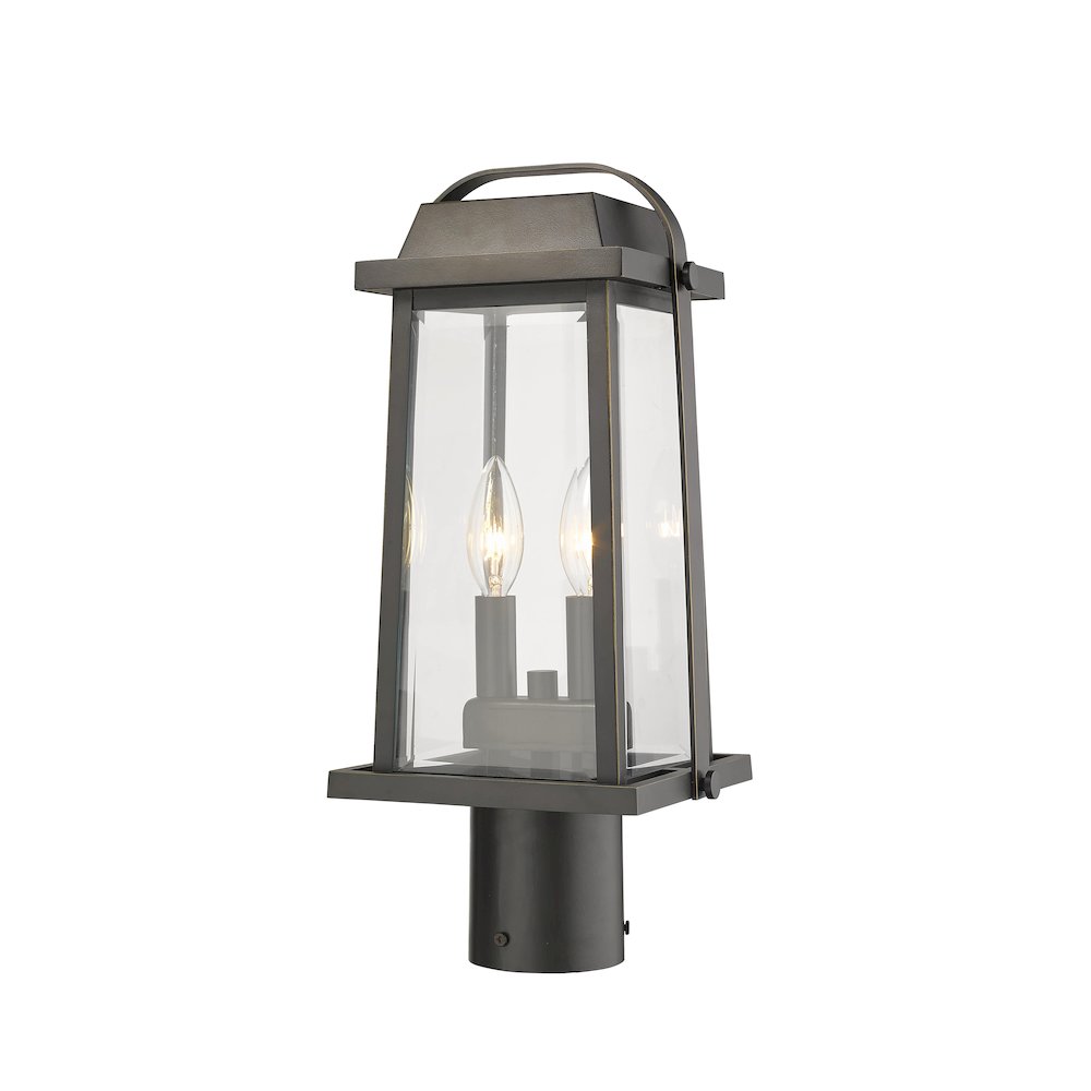 Z-Lite 2 Light Outdoor Post Mount Fixture. Picture 2