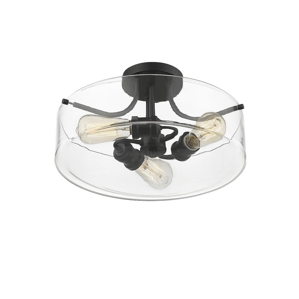 Z-Lite 3 Light Semi Flush Mount. Picture 3