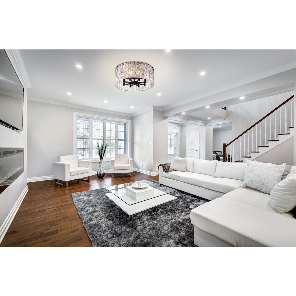 Z-Lite 8 Light Flush Mount. Picture 6