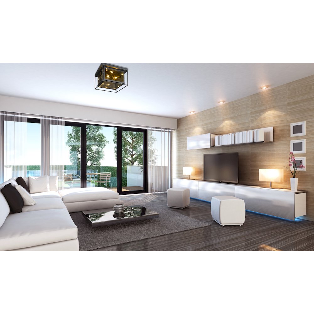 Z-Lite 4 Light Flush Mount. Picture 7