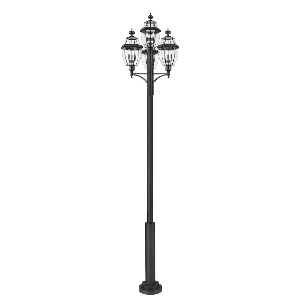 Z-Lite 3 Light Outdoor Post Mount Fixture. Picture 2
