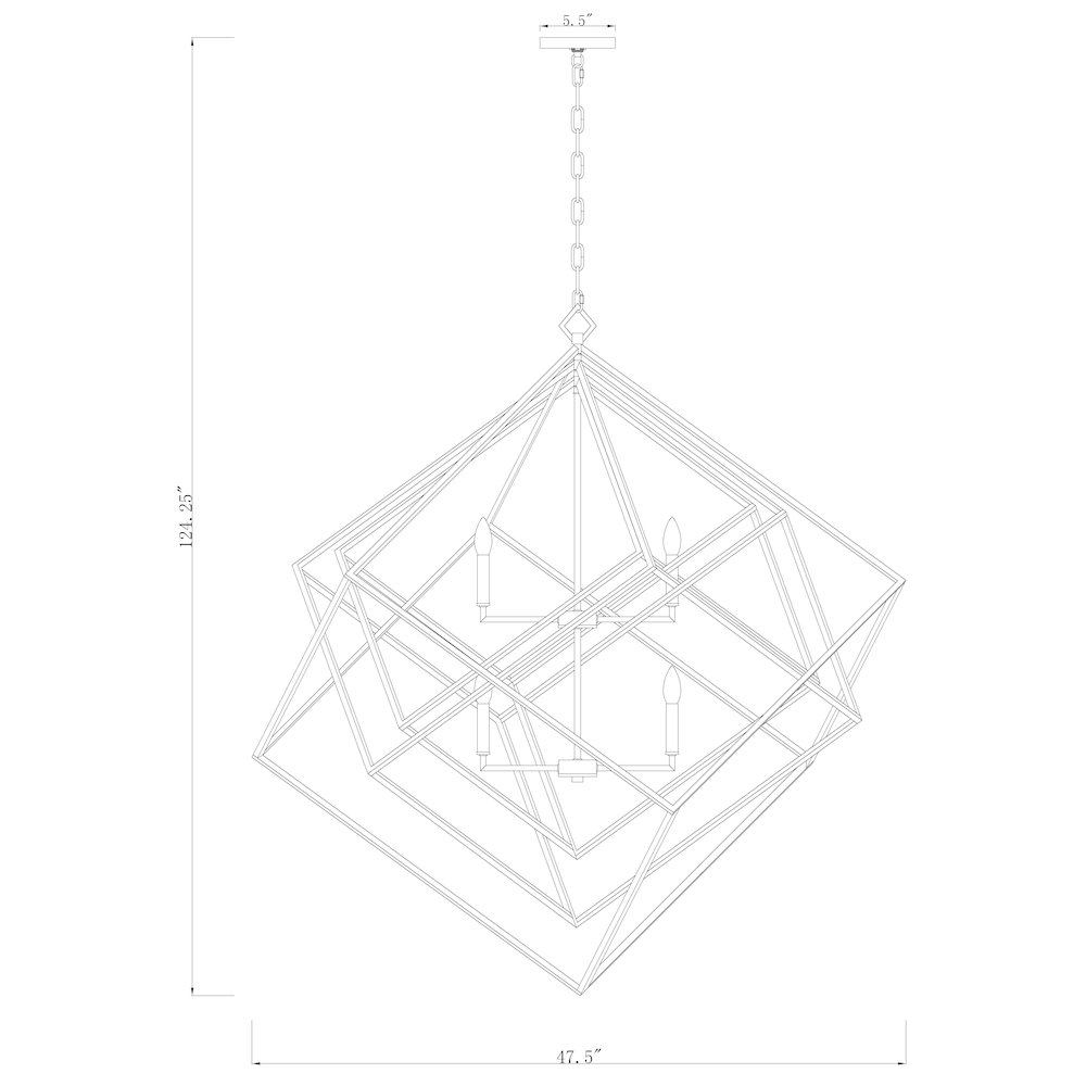 Z-Lite 12 Light Chandelier. Picture 8