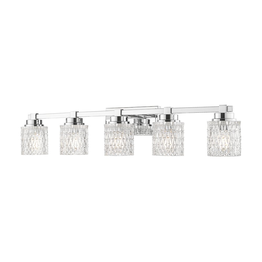 Z-Lite 5 Light Vanity, Chrome. Picture 1