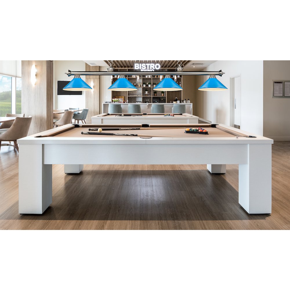 Z-Lite Cordon 4 Light Billiard, Steel Frame, Electric Blue Shade Color. Picture 7