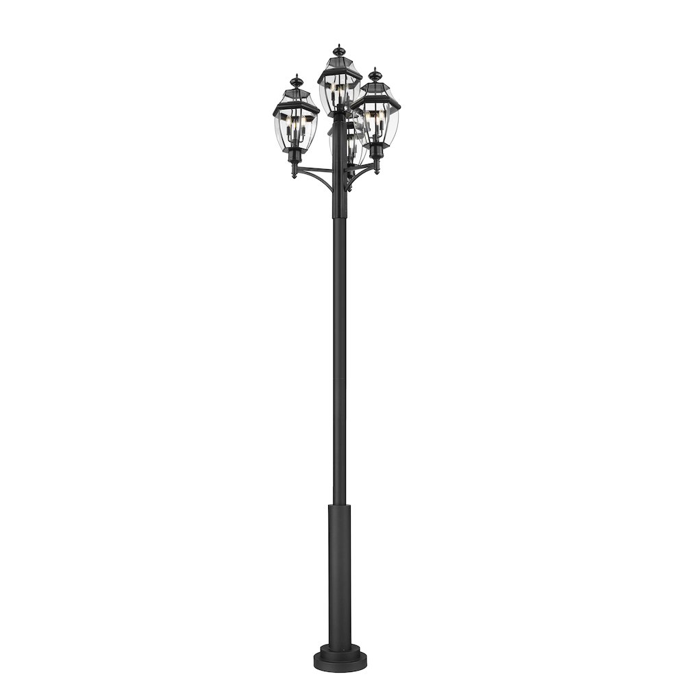 Z-Lite 3 Light Outdoor Post Mount Fixture. Picture 3