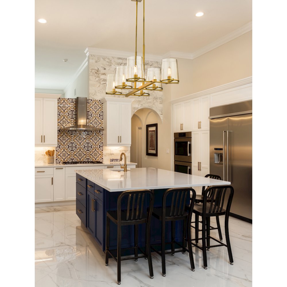 Z-Lite 6 Light Linear Chandelier. Picture 6