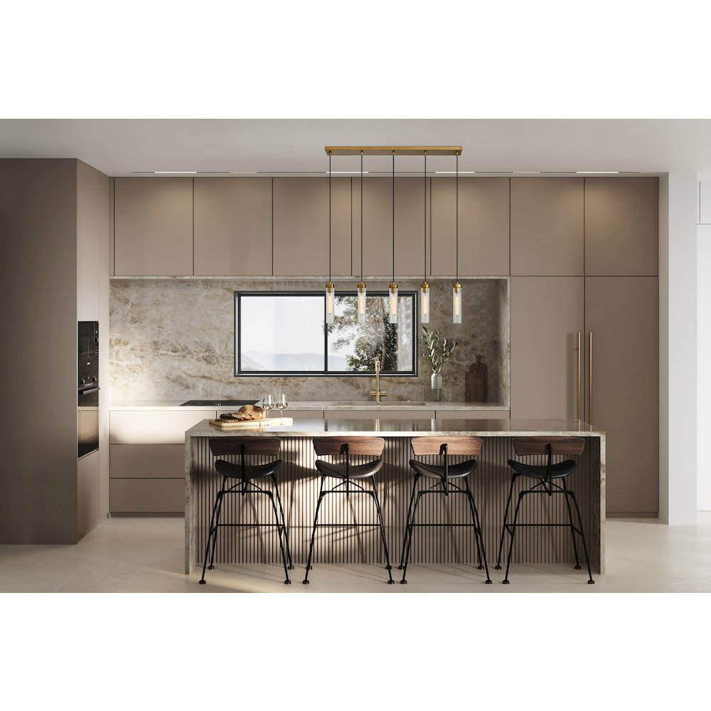 Z-Lite 5 Light Linear Chandelier. Picture 7