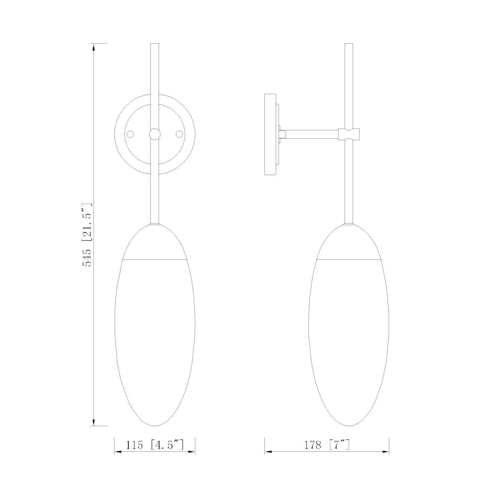 Z-Lite 1 Light Wall Sconce. Picture 8