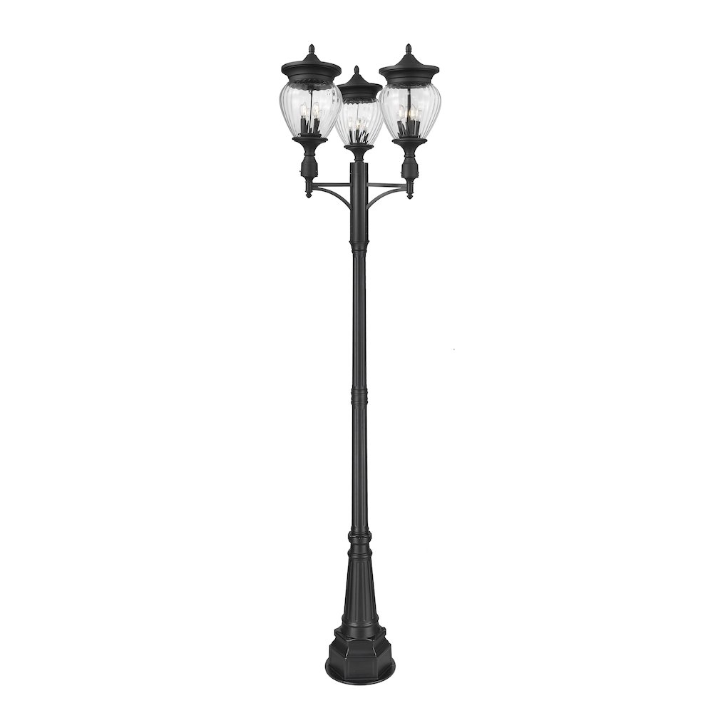 Z-Lite 4 Light Outdoor Post Mounted Fixture. Picture 3