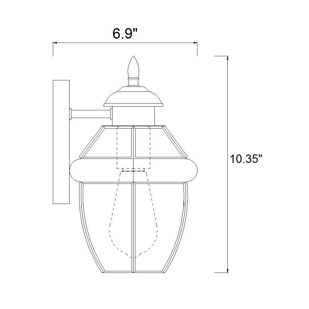 Z-Lite 1 Light Outdoor Wall Light. Picture 8