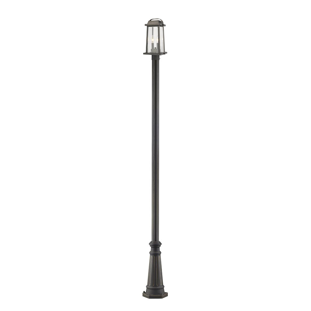 Z-Lite 2 Light Outdoor Post Mounted Fixture. Picture 1