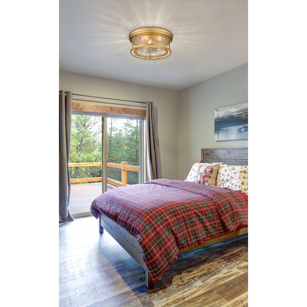 Z-Lite 3 Light Flush Mount. Picture 7
