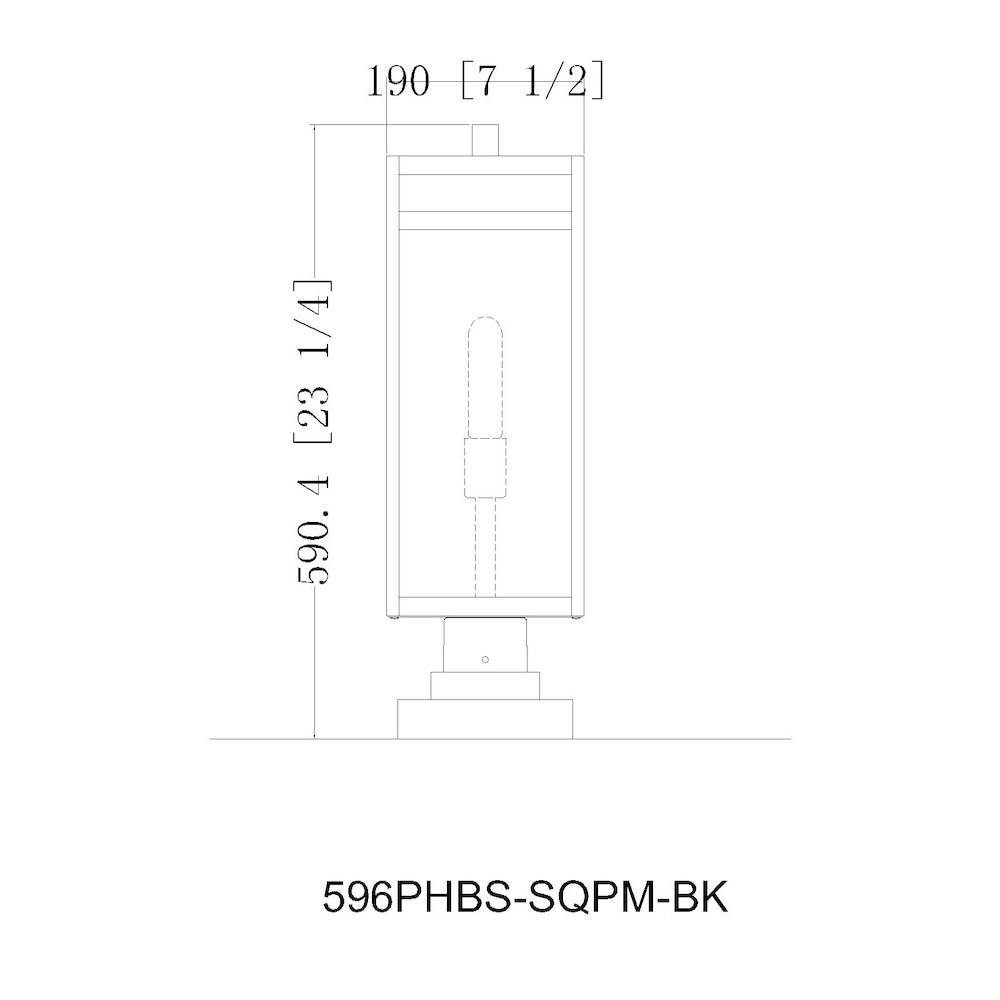 Z-Lite 1 Light Outdoor Pier Mounted Fixture. Picture 8