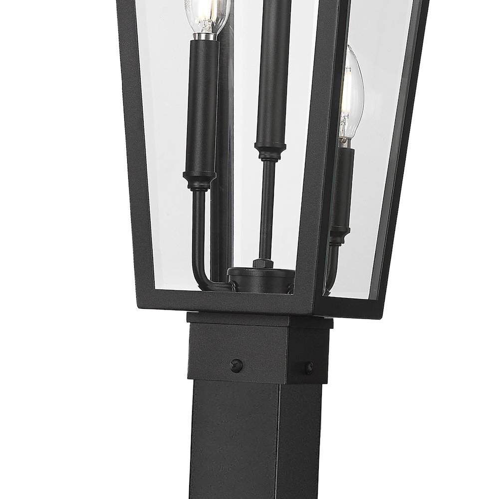 Z-Lite 3 Light Outdoor Post Mounted Fixture. Picture 4