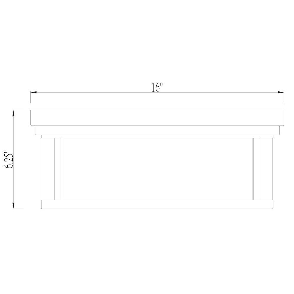 Z-Lite 3 Light Flush Mount. Picture 8