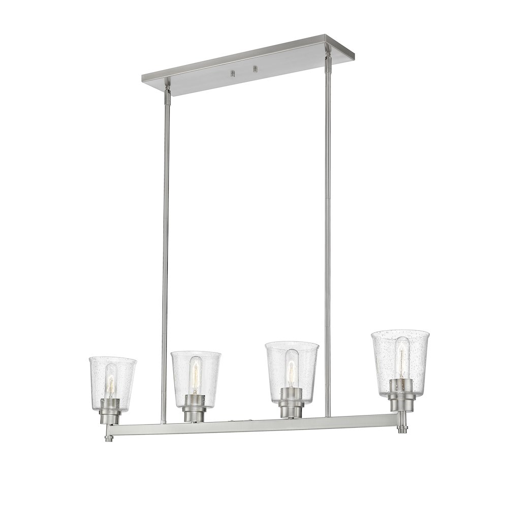 Z-Lite 4 Light Linear Chandelier. Picture 1