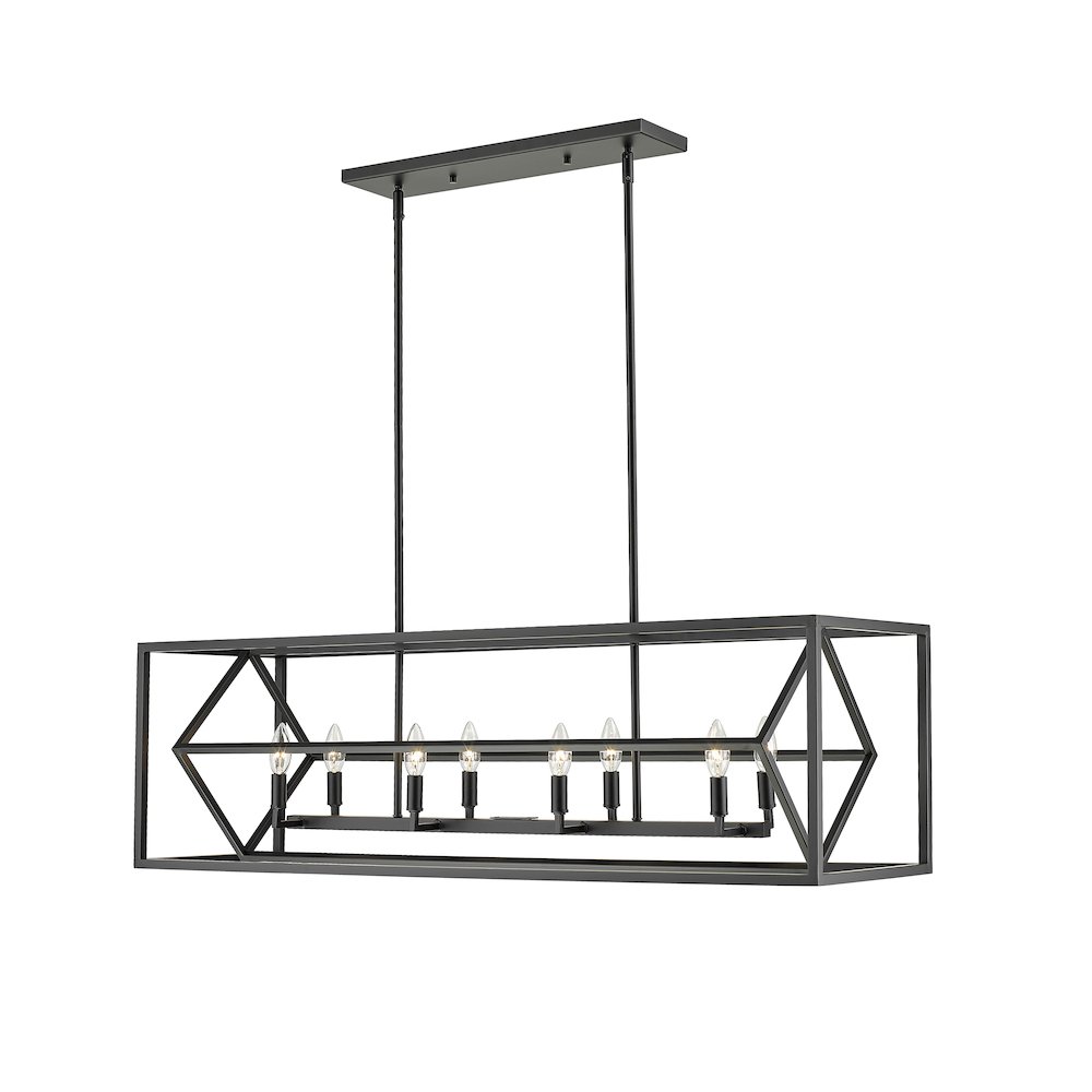 Z-Lite 8 Light Linear Chandelier. Picture 1