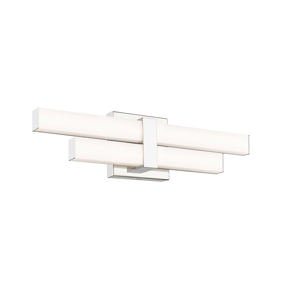 Z-Lite Zane 2 Light Vanity in Chrome  Frame Finish. Picture 2