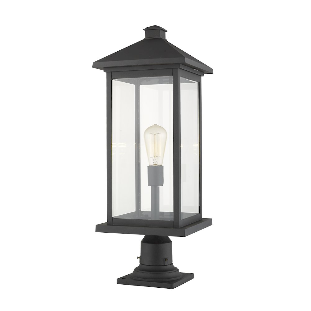 Z-Lite 1 Light Outdoor Pier Mounted Fixture. Picture 3