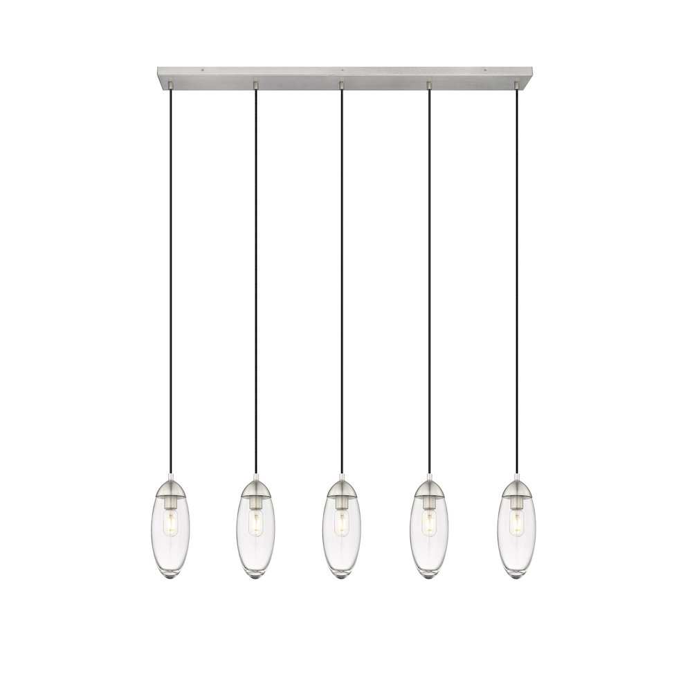 Z-Lite 5 Light Linear Chandelier. Picture 1