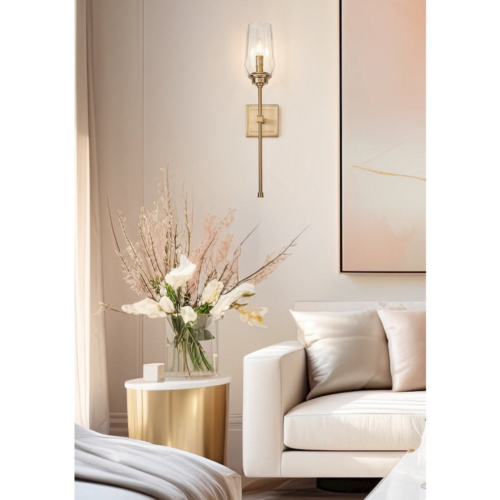 Z-Lite 1 Light Wall Sconce, Modern Gold. Picture 5