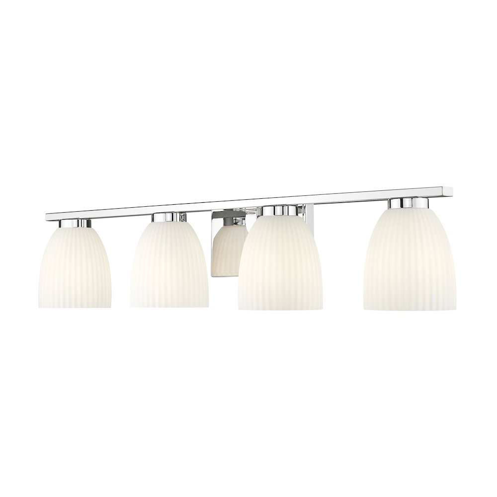 Z-Lite Naya 4 Light Vanity in Chrome color, Steel frame. Picture 1