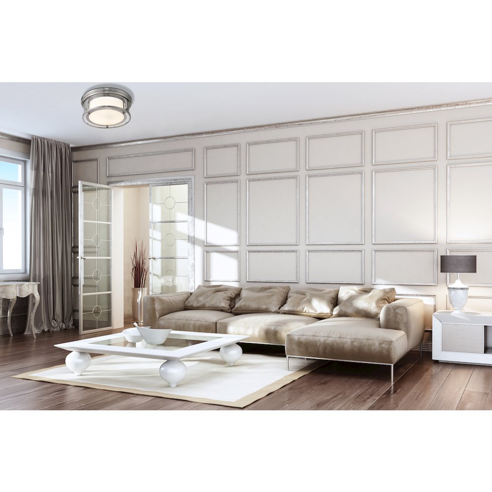 Z-Lite 3 Light Flush Mount. Picture 7