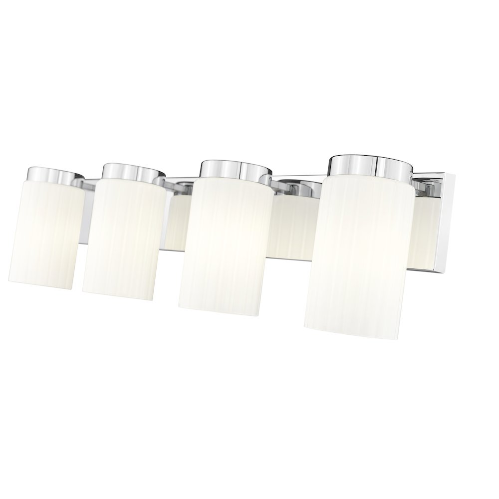 Z-Lite Burk 4 Light Vanity, Chrome. Picture 4