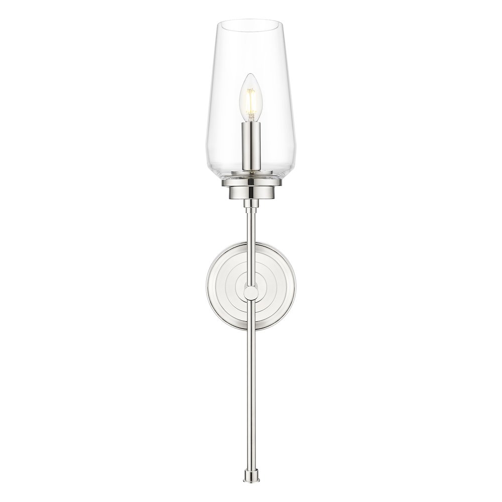 Z-Lite 1 Light Wall Sconce, Polished Nickel. Picture 2