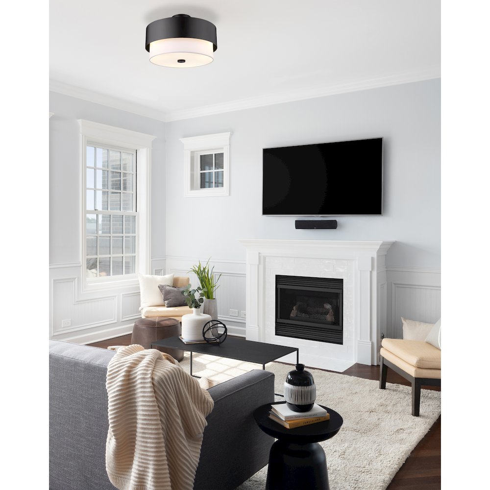 Z-Lite 3 Light Semi Flush Mount. Picture 6