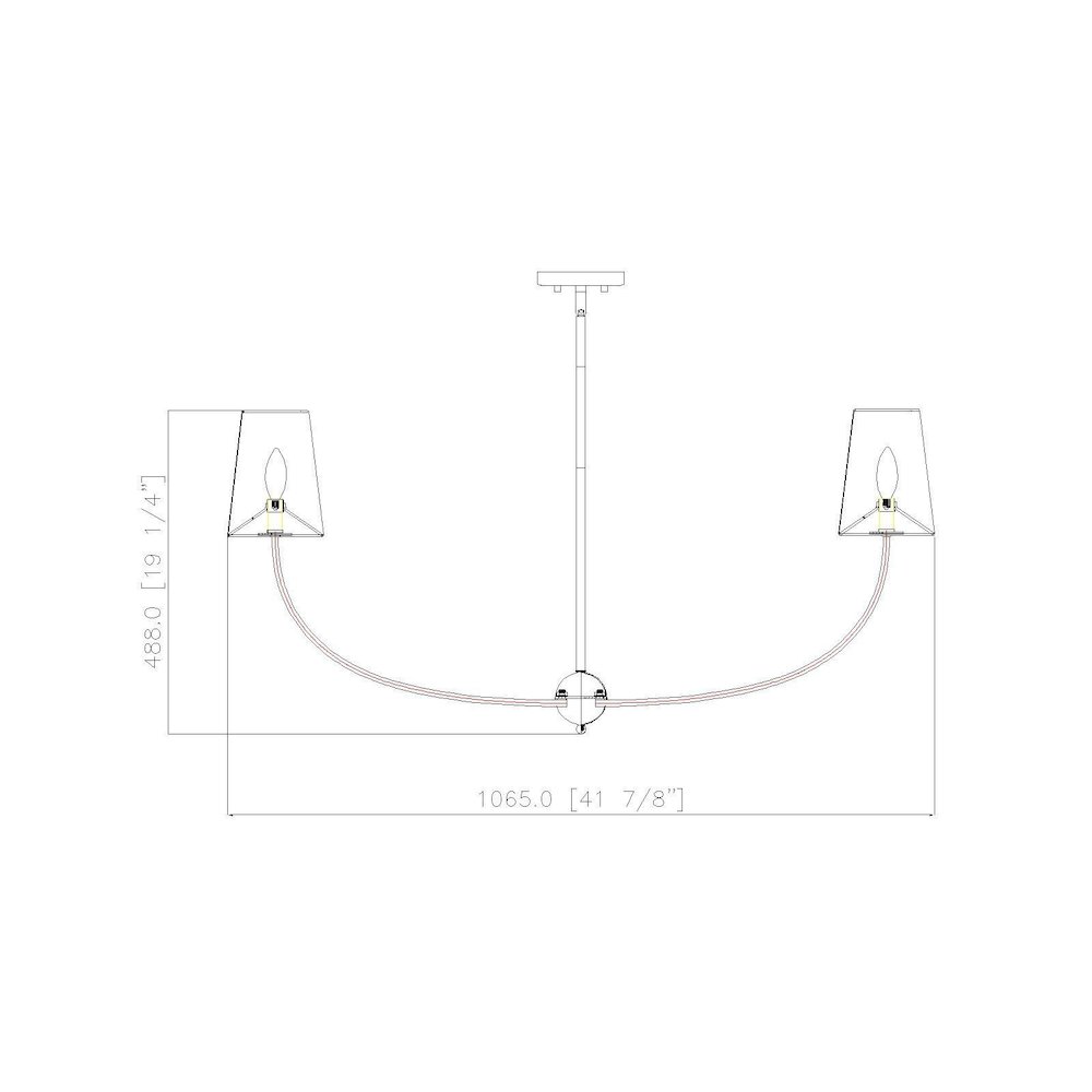 Z-Lite 6 Light Chandelier. Picture 8