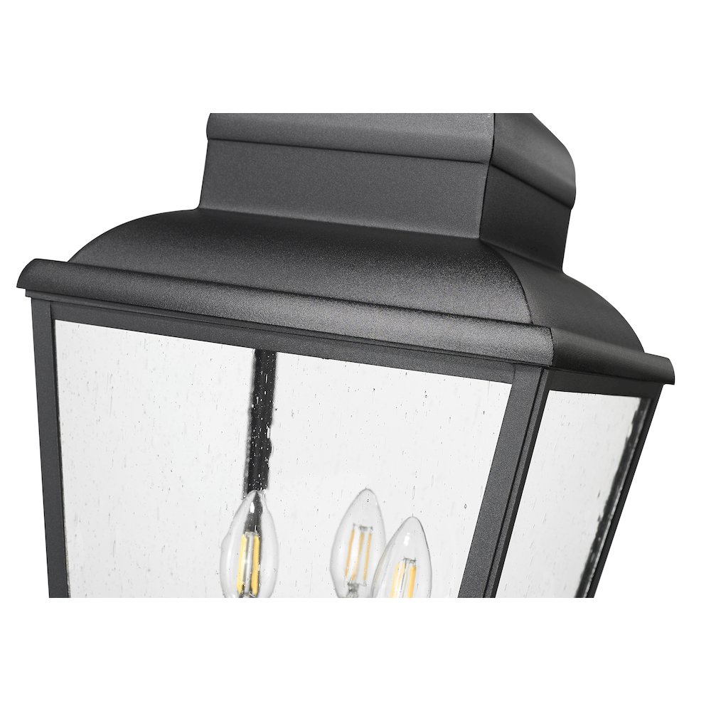 Z-Lite 3 Light Outdoor Post Mounted Fixture, Sand Black. Picture 4