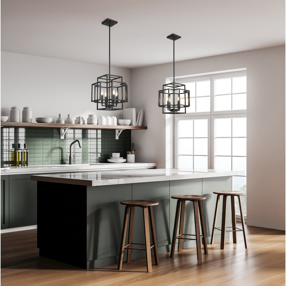 Z-Lite 4 Light Pendant. Picture 6