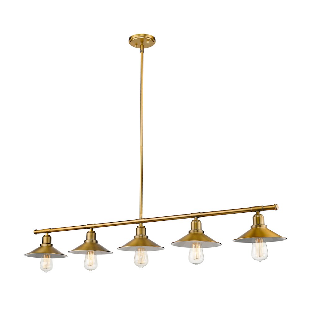 Z-Lite 5 Light Linear Chandelier. Picture 2