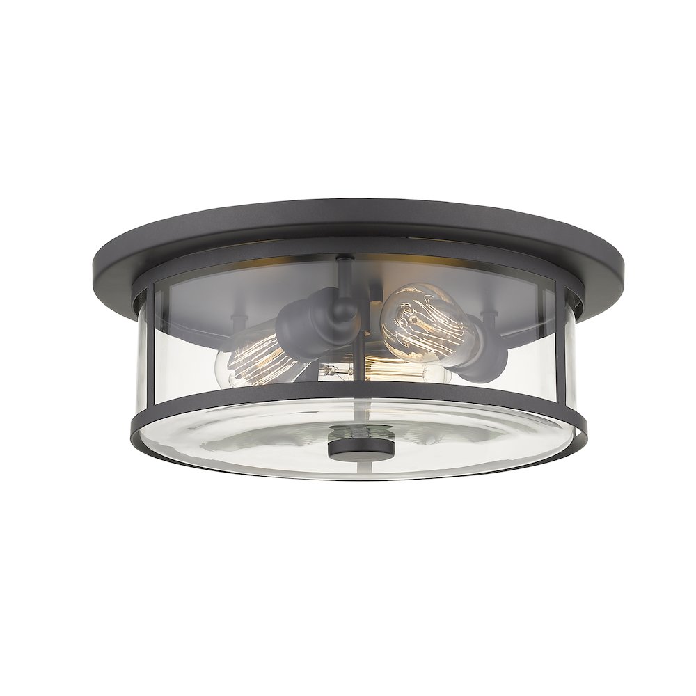 Z-Lite 3 Light Flush Mount. Picture 2