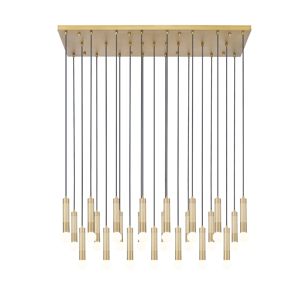 Z-Lite Stari 23 Light Linear Chandelier in Modern Gold color, Steel frame. Picture 3
