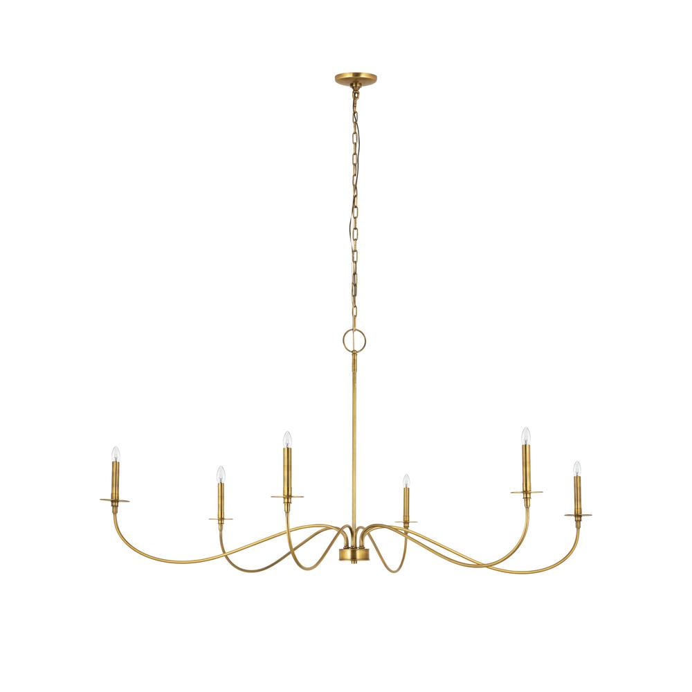 6 Light Chandelier. Picture 1