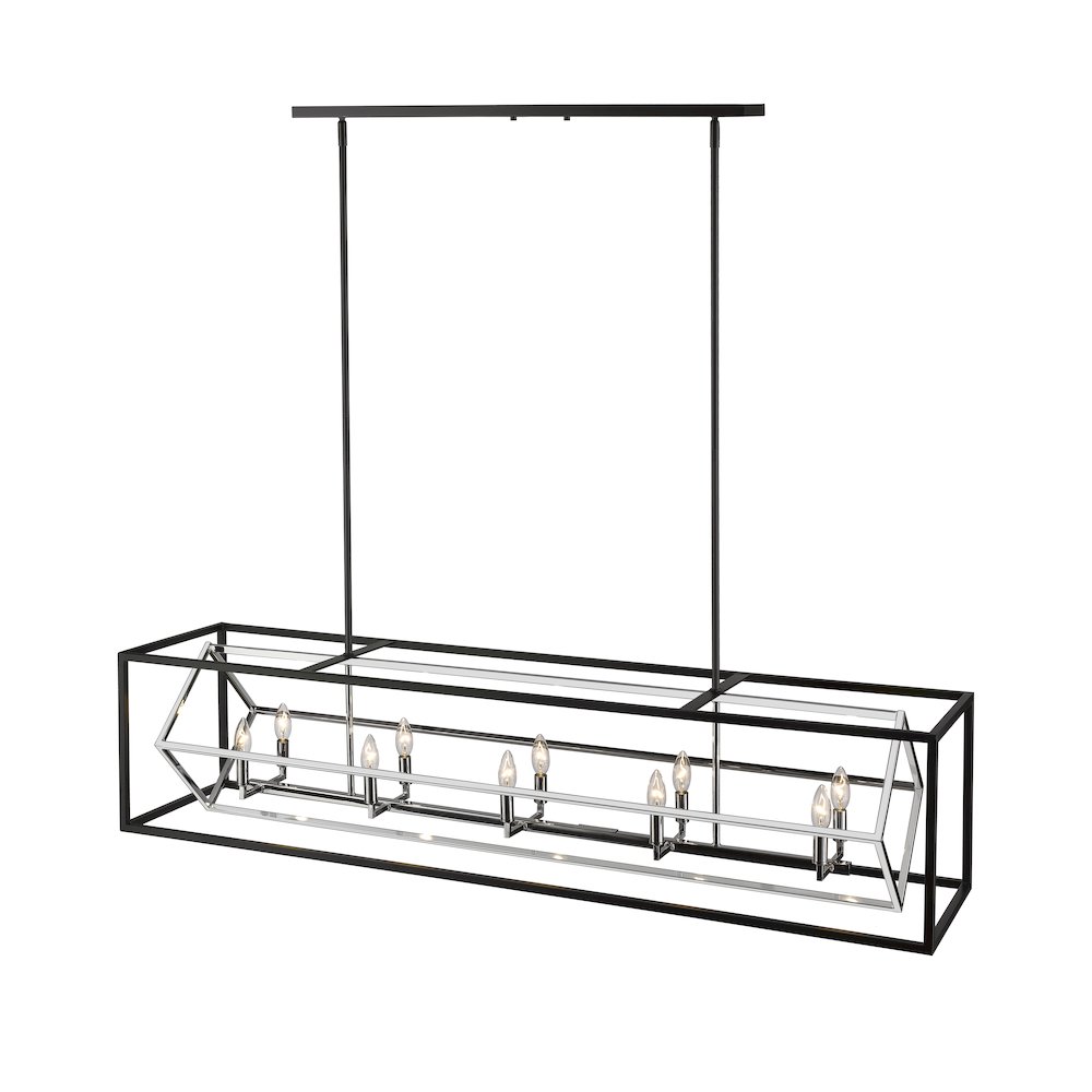 Z-Lite 10 Light Linear Chandelier. Picture 2