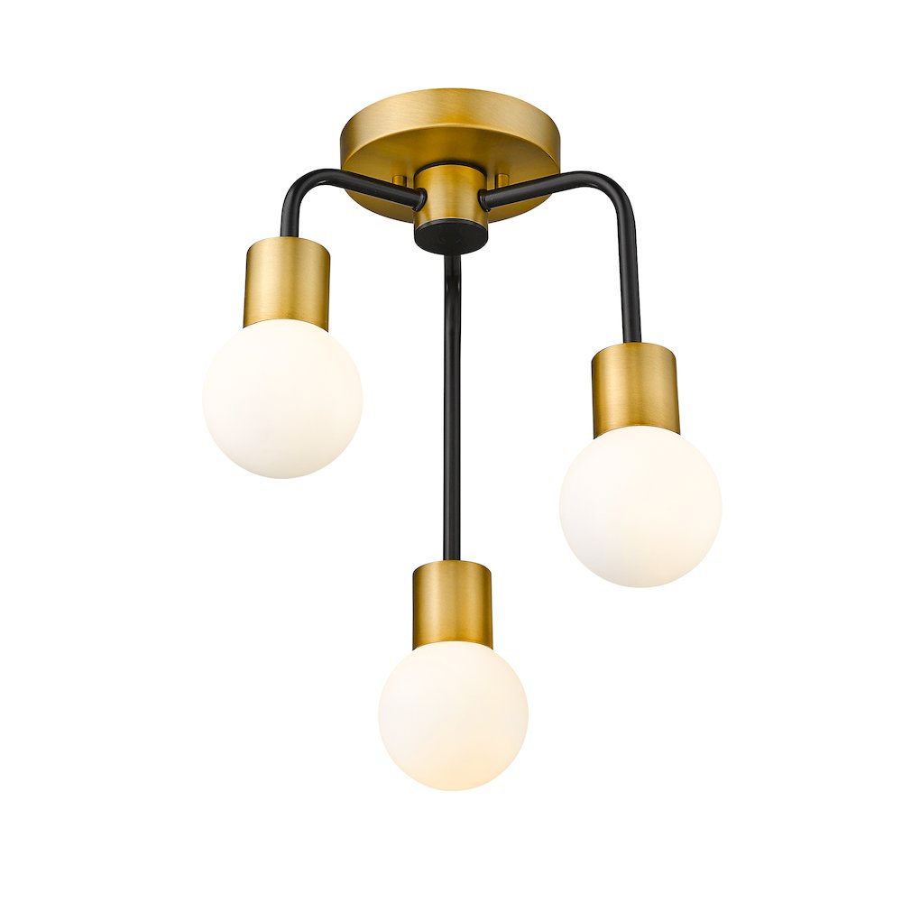 Z-Lite 3 Light Semi Flush Mount. Picture 3
